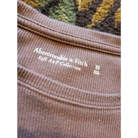 Abercrombie&Fitch Bodysuit Women's XS Tan Soft A&F Ribbed Long Sleeve - Picture 4 of 4